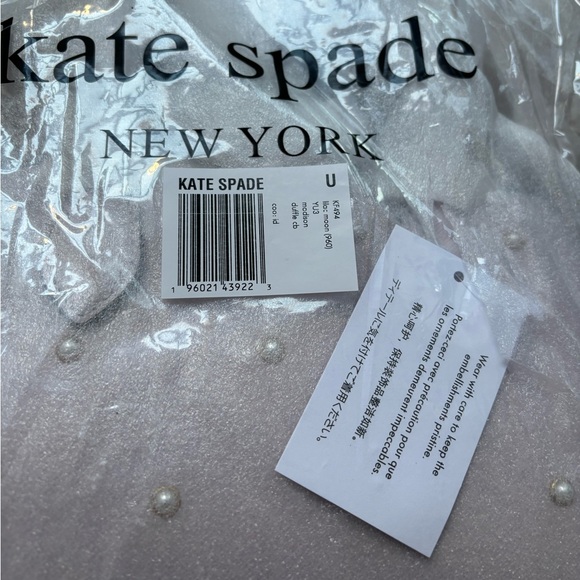 Kate Spade Madison Lilac purple pearl beaded duffie bag crossbody mini duffel - Picture 7 of 7